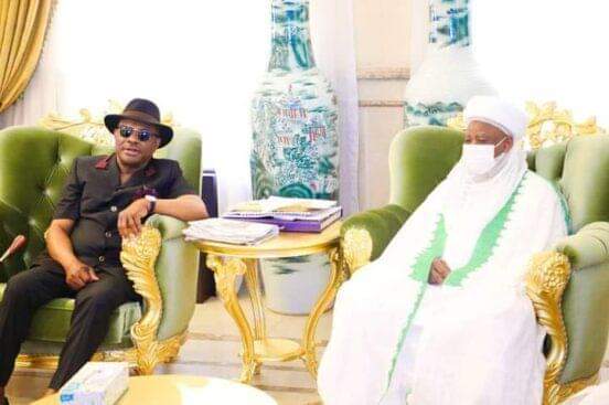 PHOTOS: Sultan Of Sokoto visits Wike in Rivers