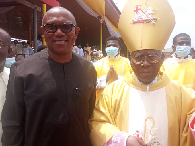 Peter Obi felicitates Cardinal Arinze at 90