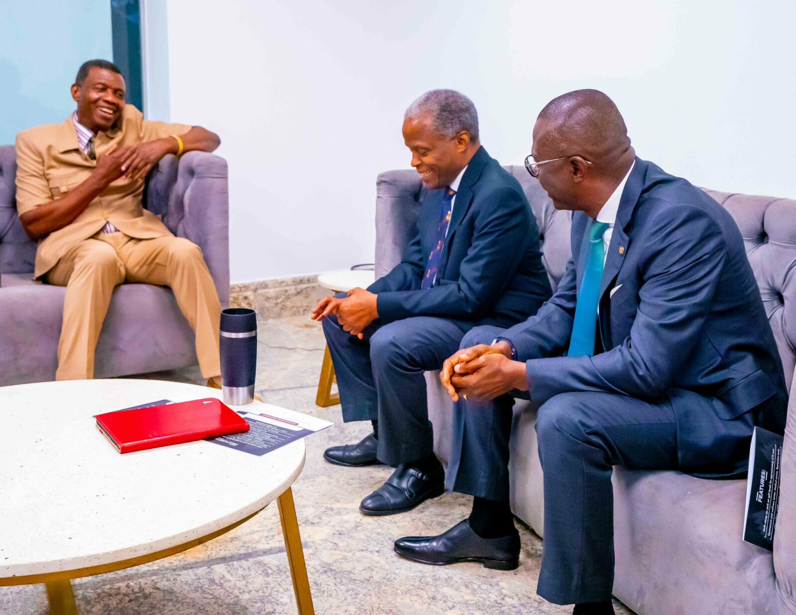 PHOTOS: Osinbajo, Sanwo-Olu join Adeboye for Lagos church dedication