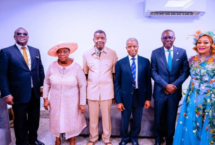 PHOTOS: Osinbajo, Sanwo-Olu join Adeboye to commission Trinity Towers