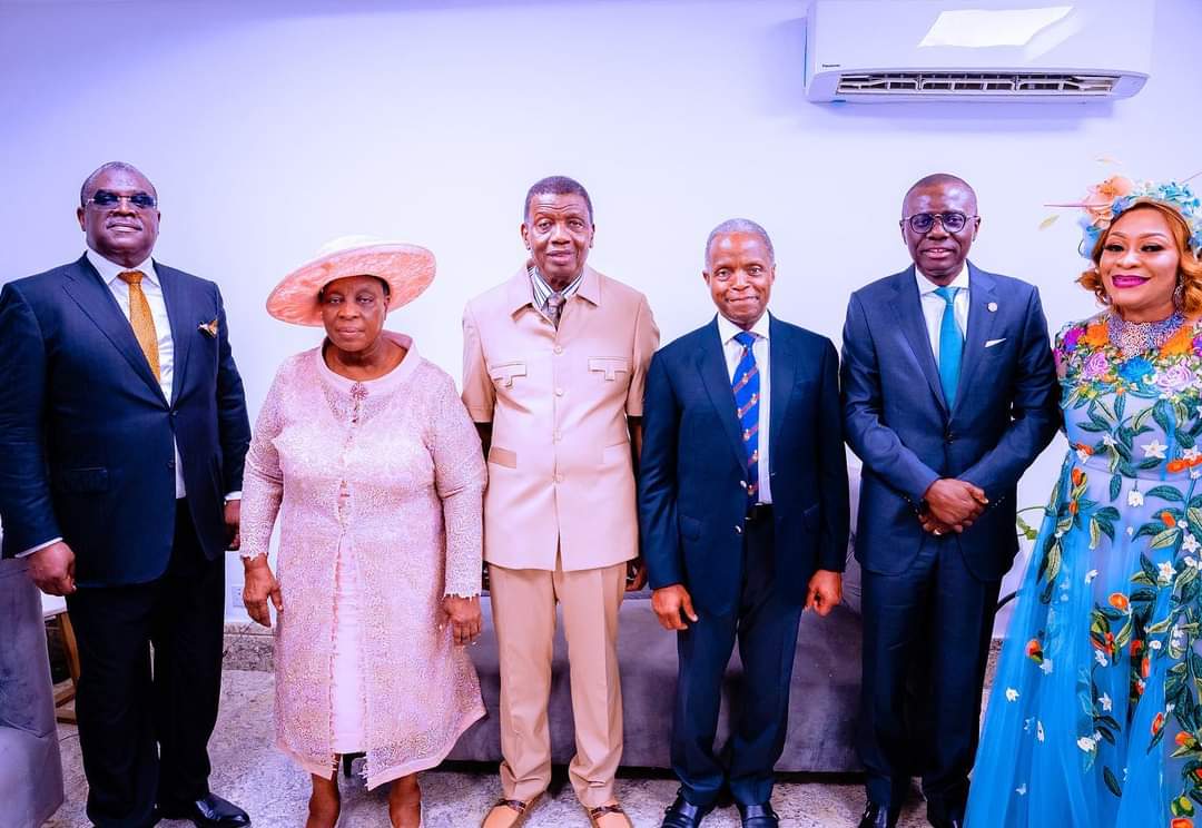 PHOTOS: Osinbajo, Sanwo-Olu join Adeboye to commission Trinity Towers