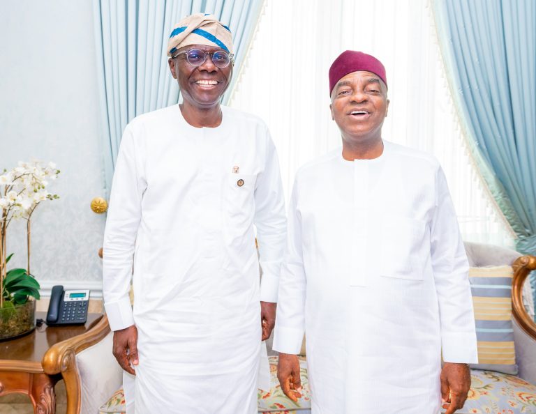 Sanwo-Olu visits Bishop Oyedepo ahead of governorship election