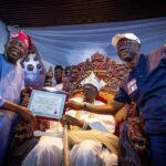 Tinubu visits Oba of Lagos with Certificate of Return