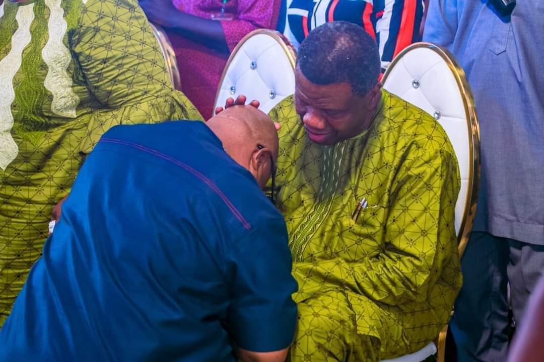 PHOTOS: Pastor Adeboye anoints Ademola Adeleke