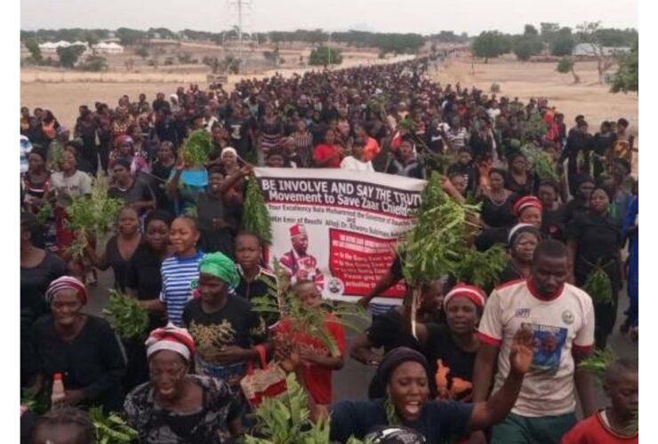 Bauchi women protest monarch’s continued detention